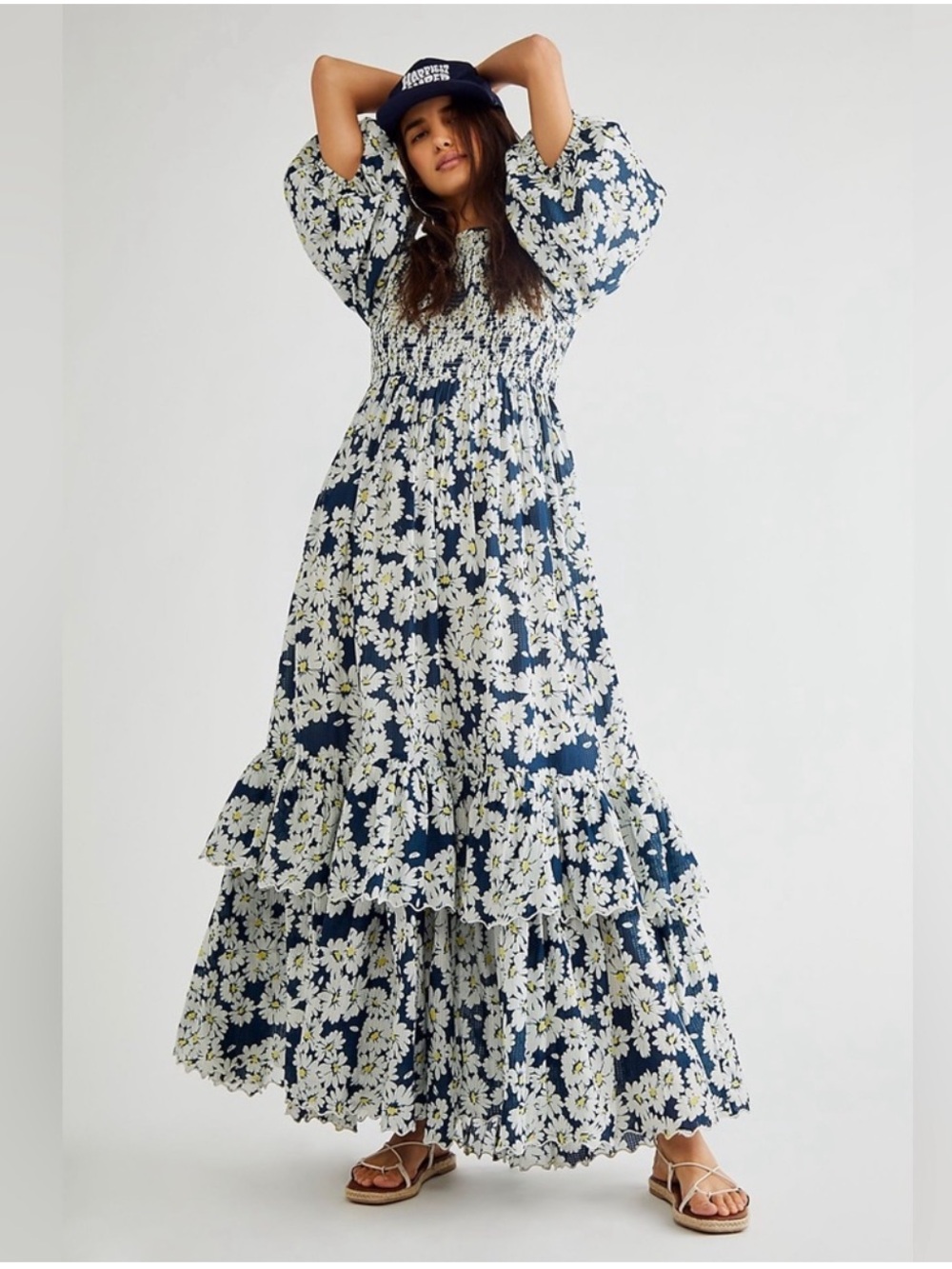 Free People X Timo viscose Donny Maxi Dress L - Picture 1 of 4